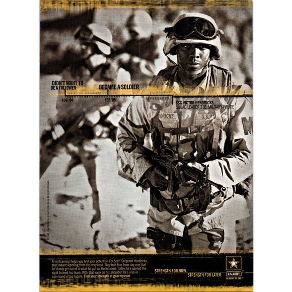 2006 US Army Recruiter Recruiting Vintage Print Ad Military Police MP Wall Art - Picture 1 of 2